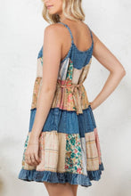 Load image into Gallery viewer, Summer Walker Babydoll Patchwork Dress
