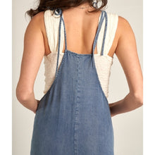 Load image into Gallery viewer, Tencel Tie Shoulder Soft Denim Maxi Dress
