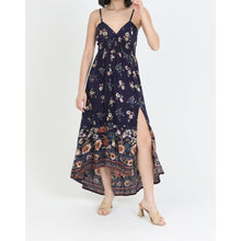 Load image into Gallery viewer, V-Neck Lace up Back Maxi Dress
