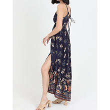 Load image into Gallery viewer, V-Neck Lace up Back Maxi Dress
