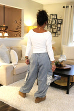 Load image into Gallery viewer, POL Vintage Wash Distress Jogger Pants
