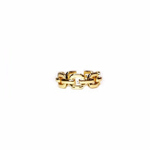 Load image into Gallery viewer, Gold chunky chain link ring 
