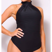 Load image into Gallery viewer, Martini Time Black Bodysuit
