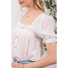 Load image into Gallery viewer, Delicate Lace Woven Top
