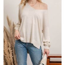 Load image into Gallery viewer, Vanilla Oatmeal Oversized Pullover
