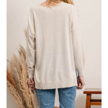 Load image into Gallery viewer, Vanilla Oatmeal Oversized Pullover
