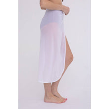 Load image into Gallery viewer, White Midi Swim Sarong
