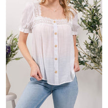 Load image into Gallery viewer, Delicate Lace Woven Top
