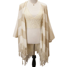 Load image into Gallery viewer, Cozy Cream Sweater Ruana
