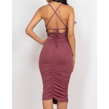 Load image into Gallery viewer, Delicately Ruched Ready Midi Dress
