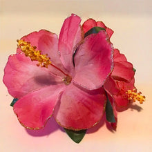 Load image into Gallery viewer, Double Hot Pink Hibiscuses
