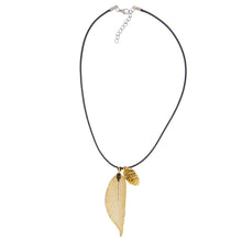 Load image into Gallery viewer, Brilliant Gold Leaf Necklace
