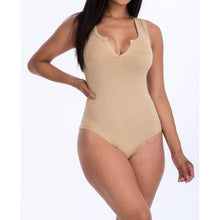 Load image into Gallery viewer, Sleeveless Front Slit Bodysuit
