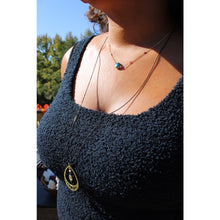 Load image into Gallery viewer, Necklace paired with long length Moon Phase Tear Drop Necklace.
