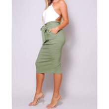 Load image into Gallery viewer, Olive Miss Donna High Waisted Midi Skirt
