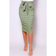 Load image into Gallery viewer, Olive Miss Donna High Waisted Midi Skirt
