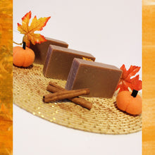 Load image into Gallery viewer, 3 pack of pumpkin spice soap bars.
