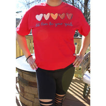 Load image into Gallery viewer, Red Let Love Be Your Guide T-Shirt
