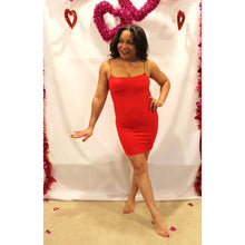 Load image into Gallery viewer, Red Ribbed Knit Dress
