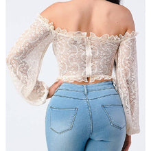 Load image into Gallery viewer, Romantic Lace Crop Top
