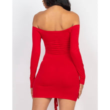 Load image into Gallery viewer, Show Off Your Shoulders Mini Dress
