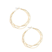 Load image into Gallery viewer, Sun Rays Hoop Earrings
