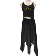 Load image into Gallery viewer, Black 3-in-1 Convertible Top/Skirt/Cover-up
