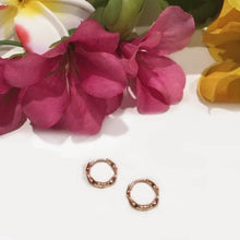 Load image into Gallery viewer, Rose Gold Mini Twist Hoops
