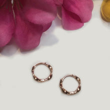 Load image into Gallery viewer, Rose Gold Mini Twist Hoops
